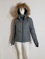 Bogner Fire + Ice wunderschöne Ski Jacke Daunenjacke Echtpelz Fell Grau