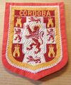 Cordoue Cordoba Espagne blason écusson ancien 6,2*7,8cm tissu brodé neuf 1950/70