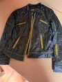 Maze Echtlederjacke Damen Schwarz Used Look 