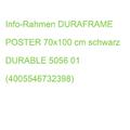 Info-Rahmen DURAFRAME POSTER 70x100 cm schwarz DURABLE 5056 01 (4005546732398)