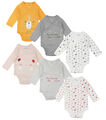 BABY JUNGEN MÄDCHEN UNISEX BODYSUITS 3ER-PACK BODERANZÜGE BIO BAUMWOLLE WESTEN TB-12M