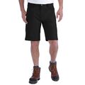 Carhartt Arbeitsshorts Rugged Stretch Canvas, aus Stretchleinen, Schwarz