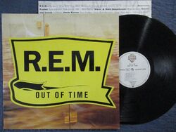 R.E.M. Out Of Time / LP Germany 1991 WARNER 7599-26496-1