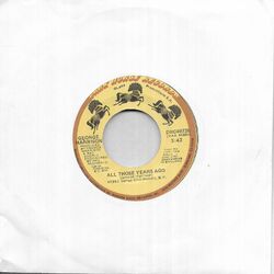 George Harrison All Those Years Ago US 45 7" Single USA + Writing's On The Wall