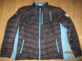 schöne Herren Outdoor- Stepp- Jacke Stehkragen NEBULUS schwarz blau Gr. 3XL 56 T