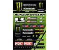 KAWASAKI KIT STICKERS MONSTER ENERGY/ 40-20-117