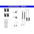 1x Zubehörsatz, Bremsbacken ATE 03.0137-9153.2 passend für