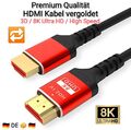 8K✔️HDMI 2.1 Kabel DSC Ultra HighSpeed 48Gbit/s Ethernet eARC UHD HDTV HDR10 PS5