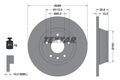 2x Bremsscheibe Textar 92159403 für AUDI