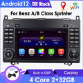 Autoradio Für Mercedes Benz W906 W639 W169 W245 Sprinter Android 12 GPS CarPlay