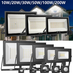 LED Fluter Außen Strahler Mit Bewegungsmelder Stecker 10W 20W 30W 50W 100W 200W