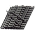 1000 Stück Mehrweg Trinkhalme Plastik 200x8mm Jumbo Strohhalme (2x500er) schwarz
