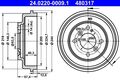 2x ATE Bremstrommel Trommeln Trommelbremse Hinten 24.0220-0009.1