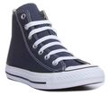 Converse All Star Hi Chuck Taylor High Top Canvas marineblauweiß Größe UK 7 - 12