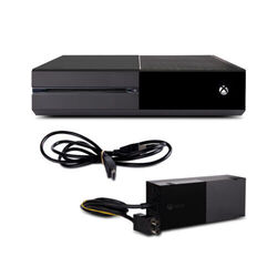 Xbox One Konsole mit 1 TB Festplatte in Schwarz mit allen Kabeln ohne Controller