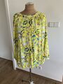 s.Oliver Langarmbluse Comfort Bluse für Damen Gr. 44 xL mit Blumenmuster gelb