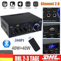 Bluetooth Mini Verstärker HiFi Power Audio Stereo Bass AMP USB MP3 FM Auto