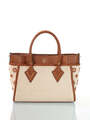 LOUIS VUITTON On My Side PM Monogram Bag Shopper Creme-Braun