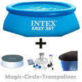 Intex Easy Set Quick Up Pool 305x76cm + Abdeckplane + Filterpumpe + Solarplane