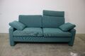 COR Conseta Zweisitzer Couch Türkis Gepunkteter Stoff Kopfstütze Sofa Designer