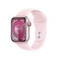 Apple Watch Series 9 [GPS + Cellular, inkl. Sportarmband S/M hellrosa] 41mm Al G