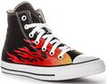 Converse 171130C Chuck Taylor All Star Hi Top Damen Flammen schwarz rot UK 3 - 8