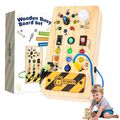 Montessori Busy Board Baby Activity Board Lichtschalter Holzspielzeug 1-4 Jahre