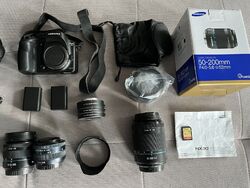 Samsung NX30 20.3MP Digitalkamera - Schwarz (Kit mit OIS 18-55mm Objektiv)