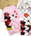 NEU! Baby Girl Mädchen Einteiler Romper Schlafanzug Pyjama Gr.68/74 Minnie Mouse