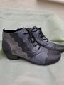 REMONTE Elegante STIEFELETTE Graublau LEDER Gr 40  6,5 WIE NEU! 