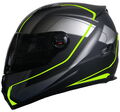 Motorradhelm Integralhelm 708 Helm Rollerhelm Sturzhelm neon grün matt S M L XL