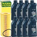 MANN ÖLFILTER + 8L BMW ÖL 0W30 passend für BMW 1er E87 3er E46 E90 5er E60 X3