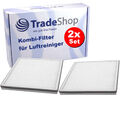 2x Kombifilter Vorfilter + Aktivkohle + HEPA für Klarstein Vita Pure 2G 10029862