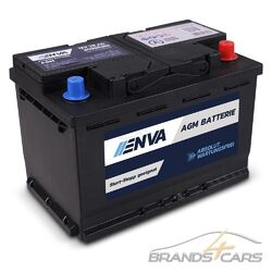 ENVA AGM AUTOBATTERIE STARTERBATTERIE 70Ah 760A 12V Start-Stop wie 72Ah 74Ah SOFORT EINSATZBEREIT-PREIS ENTHÄLT 7,50 € BATTERIEPFAND