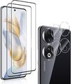 2X 3D Schutzglas ( Display + Kamera ) für Honor 90 Display Full Panzerfolie 9H