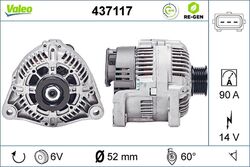 Lichtmaschine Generator Lima VALEO RE-GEN AT 437117 für BMW 3er E46 Touring E36