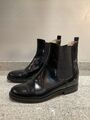 Unützer Stiefelette Schwarz Leder Gr. 36 Chelsea