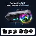 Motorradhelm Headset Bluetooth 5.3 Wireless Motorrad Kopfhörer Intercom Headset