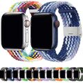 Nylon Sport Loop Armband für Apple Watch Series 10 9 8 7 6 5 4 3 2 SE + Ultra