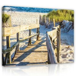 Leinwand Bild Wandbilder Bilder XXL Strand Meer Natur Landschaft Wohnzimmer 72