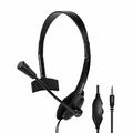 Mono Headset PC 3,5mm Klinke Kopfhörer mit Mikrofon Video Chat Laptop Computer