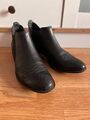 Paul Green Stiefeletten Leder Gr. 39/ 6 Schwarz Chelsea Boots Top Zustand