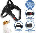 Hundegeschirr Hunde Brustgeschirr Verstellbar Gr. XS S M L XL gepolstert Nylon