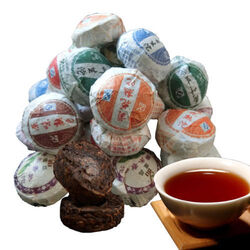 10 Stück 50g Puer Tee Erstklassiger Reifer Gekochter Puerh Tuo Pu-erh Schwarztee