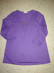 Damen Shirt, Gr. 42, flieder, 3/4 Arm