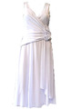 DAMEN KLEID SOMMERKLEID BRAUTKLEID KURZ STANDESAMT WEISS CHIFFON Gr.36 NEU €169