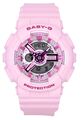 Casio Baby-G Analog Digital Rosa Zifferblatt Harzarmband BA-110YK-4A Damenuhr