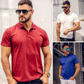 Poloshirt T-Shirt Kurzarm Polo Tee Hemd Casual Men Classic Herren BOLF Unifarben