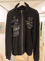 Camp David Sweatjacke mit Logo-Print, schwarz, UVP 139,95 EUR