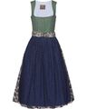 Berwin Dirndl midi Dirndl Balkonett-Ausschnitt Paisley-Muster NEU